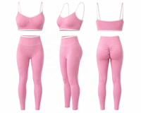 Ensemble de yoga 4 pièces sans couture imprimé léopard pour femme : soutien-gorge de sport, crop top, short et leggings taille haute, séchage rapide, vêtements de sport avec logo frontal
