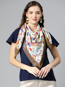 Foulards carrés imprimés de qualité supérieure de haute qualité Tissu léger Accessoires élégants Idéal pour l'approvisionnement en gros et les commandes personnalisées - Product Image 4