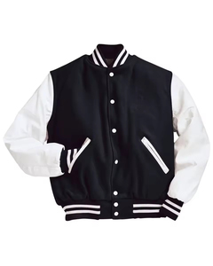 Chaqueta Varsity de Invierno de Alta Calidad, Ecológica, Tallas Grandes, Personalizada, Chaqueta Letterman con Estampado Personalizado y Bordado - Product Image 2