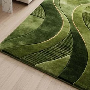 Abstract Green Carpet Modern Area Rug Hand Tufted Carpet For Living Room Bedroom Decorative <b>Floor</b> Rug Gift For Home Decor - Product Image 4