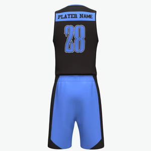Uniformes de baloncesto de diseño personalizado, precio competitivo, buena calidad, secado rápido, 100% poliéster. - Product Image 4