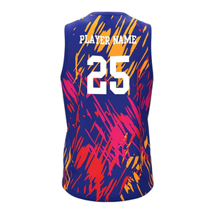 Uniforme de Baloncesto Personalizado Sublimado, Transpirable, de Malla, con Diseño Hexagonal en Degradado Azul y Blanco, Conjunto de Camiseta y Pantalones Cortos, Ropa Deportiva para Equipos, OEM - Product Image 1