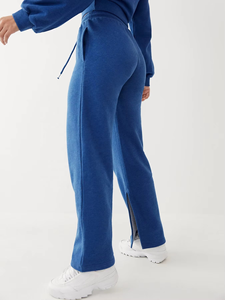 Conjunto Deportivo de 2 Piezas para Mujer, Sudadera con Capucha y Cierre, de Felpa, Informal, de Algodón, para Invierno, para Hacer Ejercicio - Product Image 4