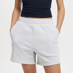 Pantalones Cortos Deportivos para Mujer, de Alta Calidad, Lisos, con Bordado Personalizado, de Felpa Ligera, de Algodón Francés, para Verano - Product Image 1