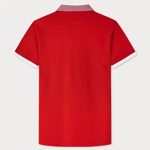 Vente en gros de chemises pour hommes en coton 100% tricoté, respirantes, anti-plis, à col cubain, avec impression personnalisée sur le devant, style vintage Old Money, décontractées, pour le golf, idéales pour l'été. - Product Image 6