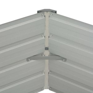 Fioriera Rialzata in Acciaio Zincato Antracite, Vasi e Contenitori Premium per Fiori - Product Image 5