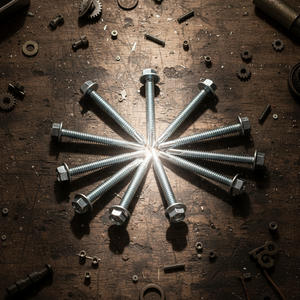 Tornillos Autorroscantes de Cabeza Hexagonal Premium (Métricos/Pulgadas) con Recubrimiento de Zinc Clase 8, Resistentes a la Corrosión, Rosca Profunda y Gruesa - Product Image 1