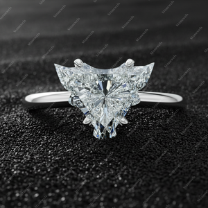 Diamante suelto de corte premium Bull Cut DEF VVS VS1, creado en laboratorio, certificado HPHT CVD, piedra de joyería de la India, exportador. - Product Image 2