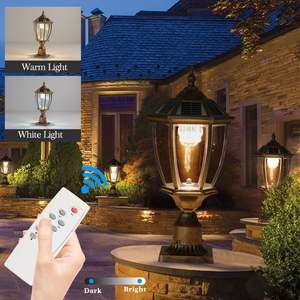 Lámpara Solar LED de 20H con Diseño Elegante de Cristal para Jardín, Caminos, Patios y Terrazas (1 Unidad) - Product Image 4