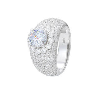Bague Hip Hop pour Homme Plaqué Or 18 carats, Diamant Taille Poire Certifié IGI, Brillante, Luxe, Type Chevalière, Grande Pierre, Tendance - Product Image 4