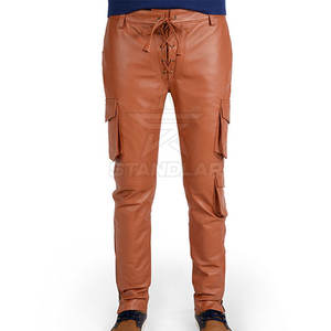 กางเกงหนังผู้ชายคุณภาพสูง ดีไซน์ล่าสุด ขายส่ง รับออกแบบโลโก้ของคุณเอง - Product Image 3