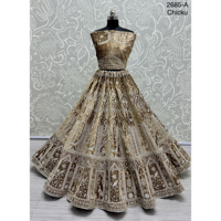 Collections de velours de vêtements de mariée indiens pour la mariée avec le travail de Zarkhan par Fabzone