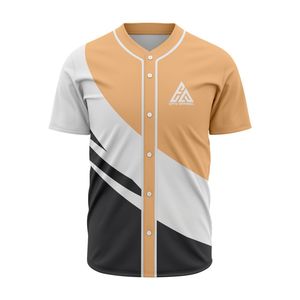 Custom Made Plus Size Polyester Sublimation <b>Baseball</b> Jersey Half Sleeves Button Quick Dry Anti Bacterial Breathable Sports - Product Image 2