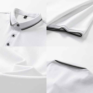 Polo pour homme de qualité supérieure pour un look décontracté professionnel avec logo brodé et toucher doux - Product Image 4