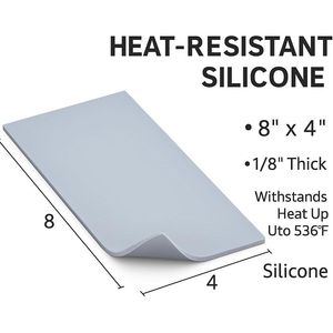 Set Premium di 3 Tappetini in Silicone per Termopressa, Antiscivolo e Resistenti al Calore, per Oggetti Piccoli come Cappelli e Maniche, per Macchine Termopresse - Product Image 3