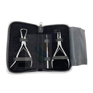 Kit de pinces professionnelles pour extensions de cheveux à micro-anneaux dorés – Outil de pose de perles avec boucle facile, couleurs et tailles personnalisables - Product Image 5