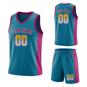 Conjunto de Uniforme de Baloncesto Personalizado con Logotipo, Nombre y Número para Equipos Juveniles, Escolares, Universitarios y de Gimnasio - Product Image 4