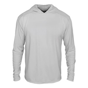 Unisex Light Blue Casual Hooded Long Sleeve Moisture Wicking Breathable Quick Dry UV Protection Polyester Athletic Summer <b>Top</b> - Product Image 6