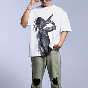 Camisetas de Hombre con Diseño de Patrón Sólido Único, Hechas a Medida, 100% Algodón, Impresión por Serigrafía, Secado Rápido, Transpirables, Casuales, Nueva Llegada - Product Image 3