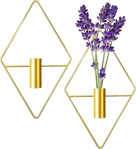 Jardinière murale triple en métal doré de luxe, pots de plantes suspendus pour l'intérieur, jardin vertical, décoration d'intérieur - Product Image 3