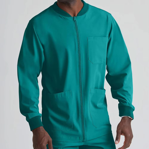 Blousons médicaux à manches longues avec fermeture éclair pour hommes, personnalisables avec logo, en softshell, pour l'hiver, vente en gros - Product Image 1