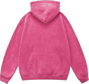 Heavyweight Washed Hoodies Cotton Fleece Sweatshirts Garment Dyed Washed Hoodies Premium Streetwear Luxury Vintage Washed Hoodie - Product Image 2