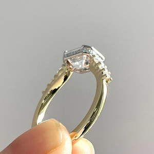 Hot Selling <b>Emerald</b> Cut Moissanite Women's Engagement <b>Ring</b> 925 <b>Silver</b> 14K Gold Prong Setting IGI Certified Wedding Jewelry - Product Image 3