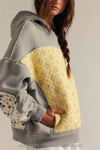 Sudadera con Capucha para Mujer, Diseño Bordado, Estilo Casual, Holgada, con Parches, para Primavera/Otoño/Invierno, en Oferta - Product Image 5