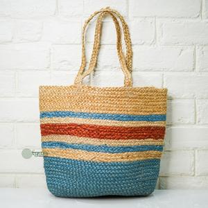 Bolso de compras de yute trenzado estilo bohemio para mujer, diseño personalizado 2026, con asa artesanal, tendencia, proveedor directo de la India - Product Image 6