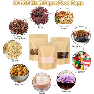 Bolsa de Papel con Cierre Hermético, Impresa y Grabada en Relieve, con Etiqueta de Cartón, para Envasado de Alimentos, Frutos Secos y Nueces, Personalizada - Product Image 5