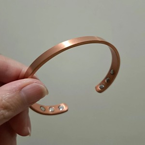 New Luxury Polished Modern Copper <b>Bangle</b> Women Magnetic <b>Engraved</b> Handmade by copper jewelry Modern antique design - Product Image 1