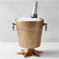 Meilleures ventes : Support de refroidissement pour vin en acier inoxydable poli rond, idéal pour mariages, hôtels, bars, restaurants, carafes d'ambiance
