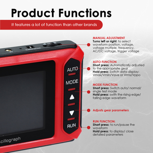Osciloscopio Digital Portátil de Alto Rendimiento de 200KHz, Analizador de Señales Portátil, Pantalla a Color y Batería de Larga Duración - Product Image 3