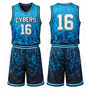 Conjunto de Uniforme de Baloncesto de Alta Calidad, Personalizado, con Nombre/Sponsor/Número, Reversible, Sublimado, de Secado Rápido - Product Image 6