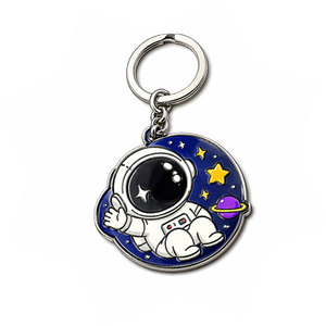 Wholesale Custom Cartoon <b>Anime</b> Metal <b>Keychain</b> Cute Corgi Dinosaur Astronaut Enamel Keyring Kawaii Bag Charm Promotional Gift - Product Image 2