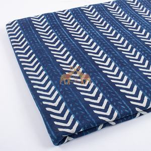 Versatile Indigo Dabu Floral Cotton Fabric Ideal for Creating Stunning Dresses Bags and Home Projects - Product Image 6