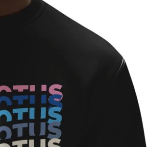 แจ็คแอนด์จิล เวท โกต อัส เสื้อสเวตเชิ้ตคอกลมสีดำพิมพ์ลายกราฟิกแขนยาวลำลองแบบสวมสำหรับทีมกิจกรรมครอบครัว - Product Image 5