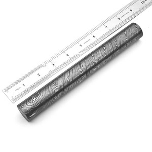 Damascus Steel Rod Round Bar Twist Pattern Forged Steel Blank For Custom Knife Making Jewelry <b>Crafts</b> DIY Metalworking <b>Tool</b> - Product Image 3