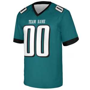 Heat-Transfer Printed Breathable 100% <b>Polyester</b> Custom Jersey Football Factory Style American Football Jersey OEM Service - Product Image 3