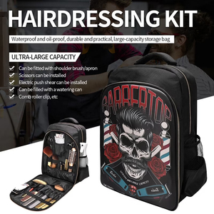 Travel Cosmetic Makeup Nylon/Polyester Durable Multi-Function <b>Backpack</b> Beauty Hairdressing Styling Salon Scissor Comb <b>Tool</b> - Product Image 5