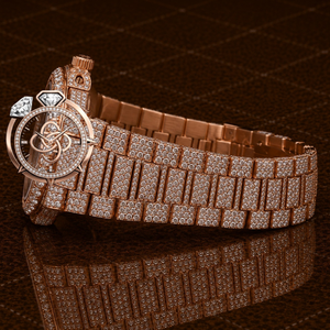 Montre en diamant moissanite avec logo personnalisé, montre de luxe pour homme, entièrement sertie de pierres VVS, bracelet en pierres - Product Image 3