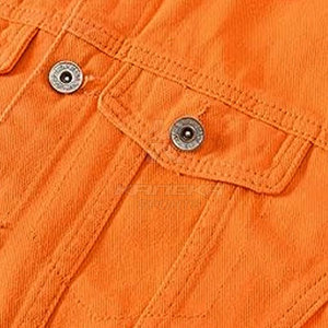 Chaqueta de Mezclilla Casual de Invierno para Hombre, 100% Algodón, Tejido Transpirable Ecológico, Logotipo Frontal, Servicio OEM para Uso Diario y Viajes - Product Image 5