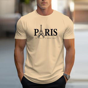 Camiseta Premium 100% Algodón para Hombre, Corte Cuadrado, Personalizada, Lisa, Informal, 240 GSM, para Moda Urbana - Product Image 1