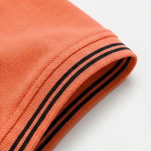 Polo à manches courtes pour homme en coton piqué, décontracté, respirant, uni, tricoté, coupe classique, avec boutons - Product Image 6