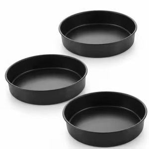 <b>Baking</b> pan silver aluminum round layer cake pans multi-size <b>set</b> for commercial bakery and home pastry <b>baking</b> pan - Product Image 3