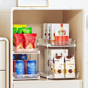 Organizador de Medicamentos Extraíble de 2 Niveles, Almacenamiento Multiusos para Baño y Cocina, Organizador Apilable para Fregadero y Despensa - Product Image 5