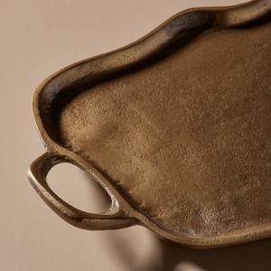 Bandeja decorativa de metal, bandeja de lujo árabe para servir, bandejas de almacenamiento - Product Image 3