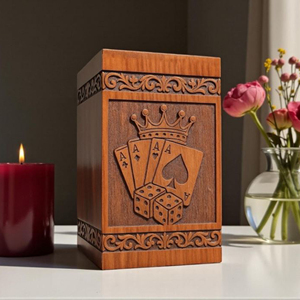 Eco-Friendly Wooden Urn for Biodegradable Burial Sustainable Bamboo Cremation Urn for Ashes by AYAANS - Product Image 3