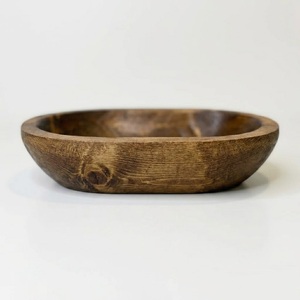 Wholesale Eco-Friendly 4-<b>Wick</b> Wooden Dough Bowl <b>Candle</b> Custom Logo Natural Soy Wax Luxury Scented Aromatherapy Wood <b>Candle</b> Bowl - Product Image 2