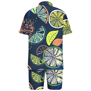 New Latest Oem Custom Print New Hawaiian Beach Wear Men's Wholesale Shirts Shorts Set 2pcs Set Shirt And Shorts For Men - Product Image 3
